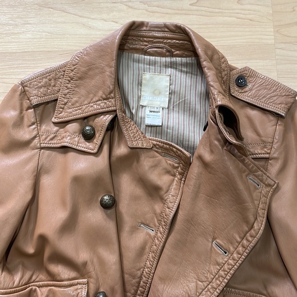 Diesel Leather Biker Jacket Women’s M - Picture 7 of 15